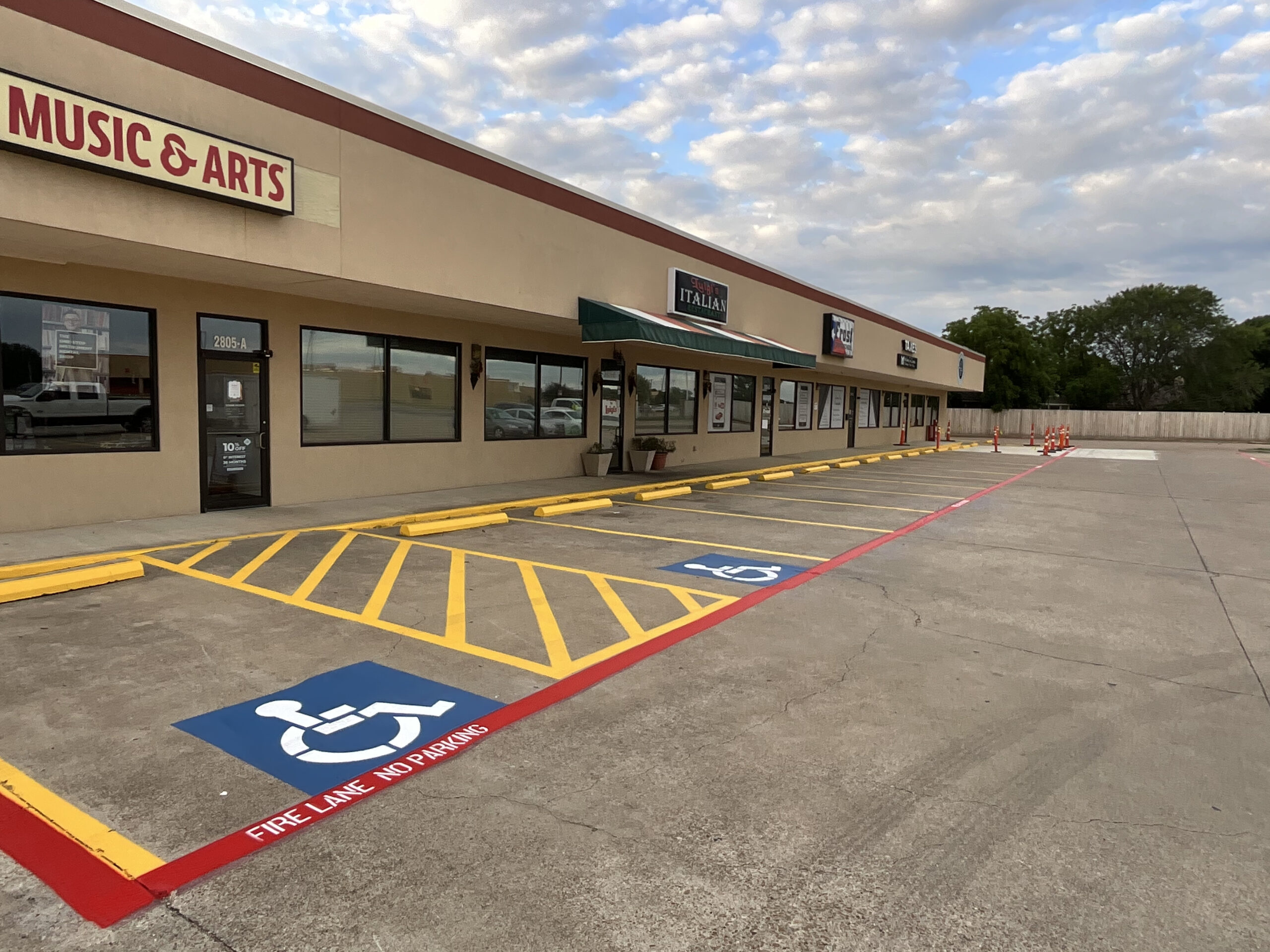 Fire Lane Striping for Parking Lots K5 Services Co