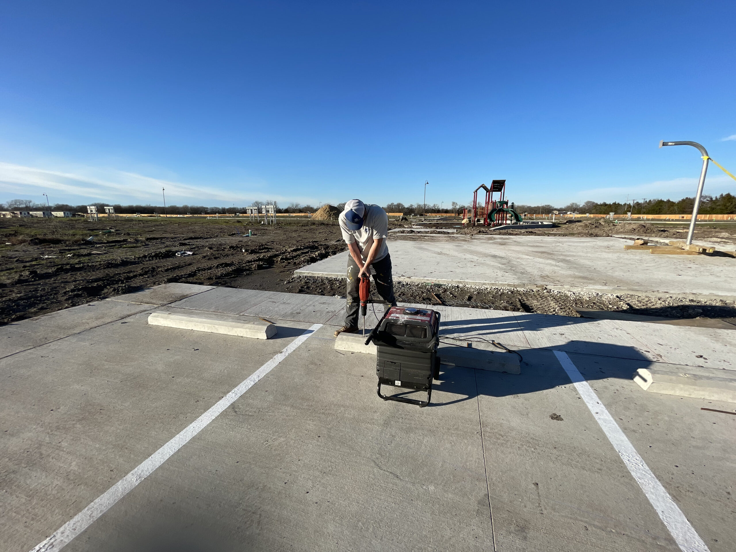 Concrete parking stops Central Texas